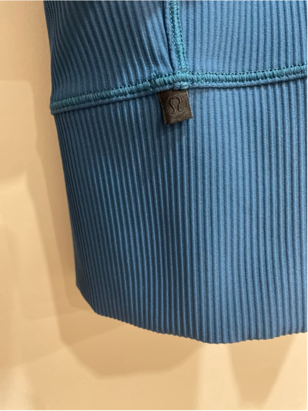 Lululemon Power Pivot Ribbed Tank Reversible 4 Blue Ribbed Workout - Picture 4 of 4